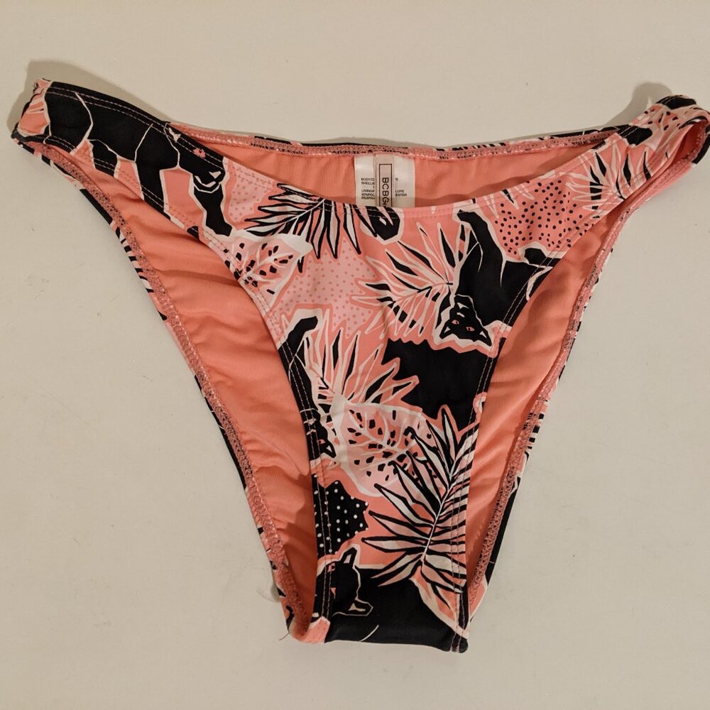 BCBGeneration Printed Scoop Bikini Bottoms Women's Swimsuit S